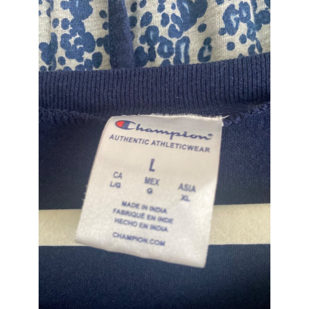Champion Women’s Navy Top & Blue Animal Print Lounge Pants Set Size L - Picture 9 of 10